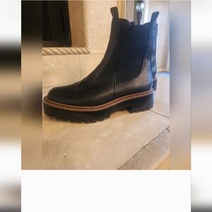 Sam Edelman Black Leather Ankle Boots